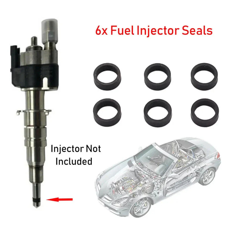 BMW 135 335 535 550 650i X5 X6 6 x Fuel Injector Seal Set (2007-2016)