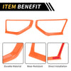 Jeep Wrangler JL JLU (2018-2024) Orange A Pillar Speaker Cover Trim