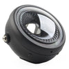 Motorcycle 5-3/4" Switchback White LED Halo DRL Angel Eye Headlight (N/A)