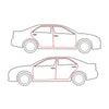 Mazda Familia GLC 323 Sedan 1980-1985 Front Rear Door Weatherstrip Set