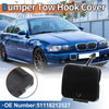 BMW 525i 528i 530i Black Front Bumper Tow Hook Cover