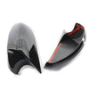 BMW E81 E82 E87 E88 E90 E91 E92 Black Rearview Mirror Cover Caps (2006-2013)