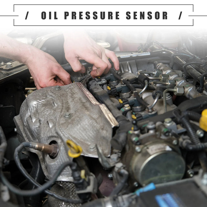 BMW M3 Black Silver Tone Engine Oil Pressure Sensor Base Metal