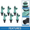 Lexus GS300 Base Sedan (1998-2005) - 6 x Blue Injectors Fuel Injector 3.0L