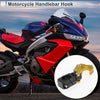 Rectangle Aluminum Alloy Motorcycle Hanging Hook Hexagon Wrench 1 Set Gold Tone