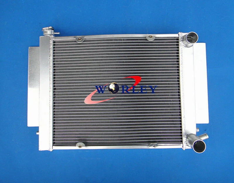 Mazda RX2 RX3 RX4 RX5 RX7 Aluminum Radiator & Shroud & Fan & Oil Cooler (1970-1985)