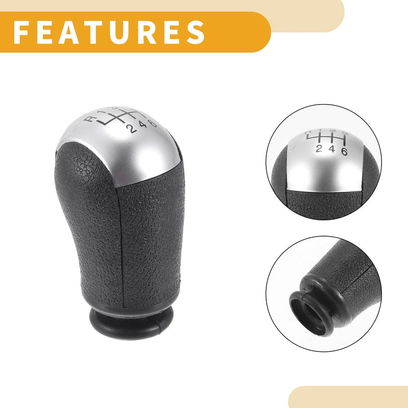 Ford Focus (2005-2012) Silver Tone 6 Speed Manual Gear Shifter Knob
