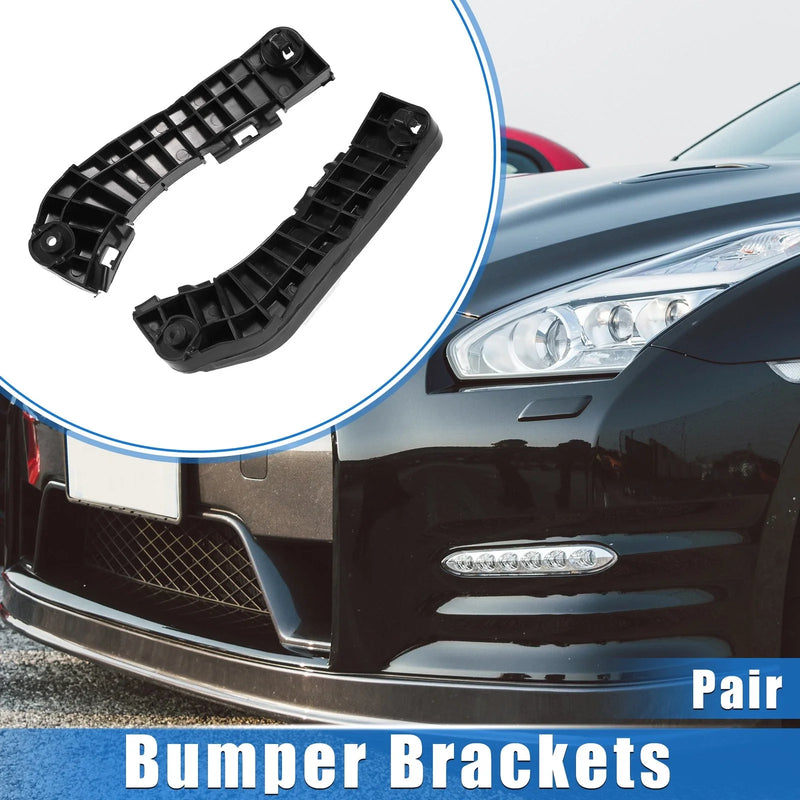 Toyota Camry Black Pair Front Left Right Bumper Brackets Support Cover