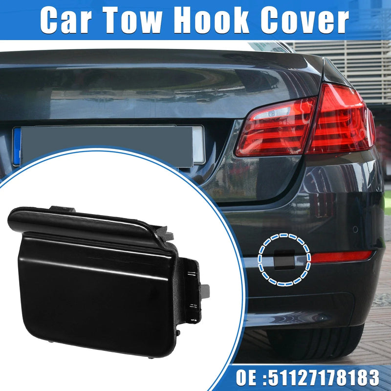 BMW 550i 528i 535i (2008-2010) Black Rear Tow Hook Cover