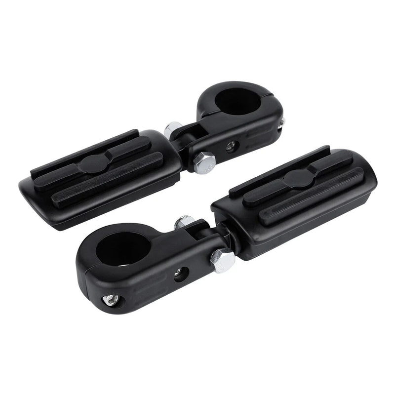Harley Touring Electra Road Glide 1-1/4" Highway Bar Foot Pegs Clamps (2009-2023)