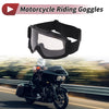 1 Pc Motorcycle Riding Goggles Deep Gray Lens Black Frame PC TPU