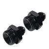 Black Aluminum AN6 Flare to 8AN ORB Male Fitting Adapter w/ O-Rings