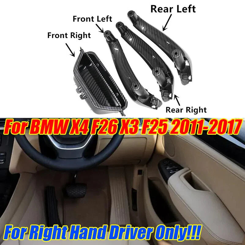 BMW X4 / X3 RHD Interior Inner Door Handle Pull Trim Cover (2011–2017)