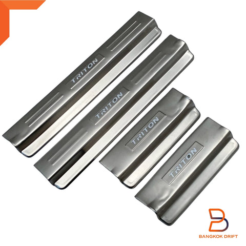 Mitsubishi Triton MQ Stainless Steel LED Scuff Plates (2015-2020)