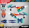 KTM SXF 2019-2020 6 Days Style Decals Graphics Sticker Kit Customizable