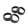 Toyota Tacoma 4pcs Black AC Climate Control Knob Trim (2016-2023)