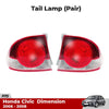 Tail Light Rear Lamp no Bulb Pair LH+RH Fits Honda Civic FD 4D Sedan 2006-08 D05