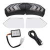Motorcycle Helmet LED Safety Warn Lamp Wireless Turn Signal Brake Light
