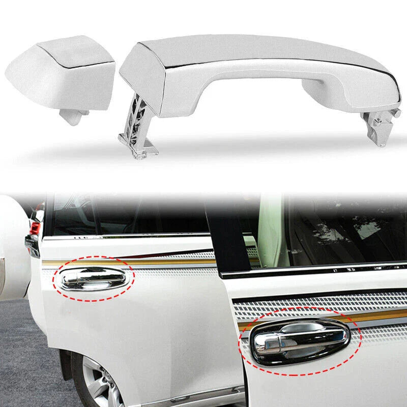 Toyota Prado J150 Series (2009-2020) Chrome Rear Outer Door Handles