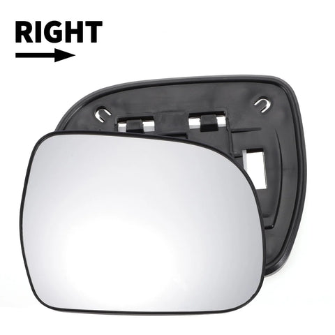 TOYOTA Hilux Right Side White Mirror Glass / Back / Non-Heated (2004–2011)