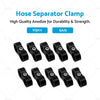 10 x AN8 Nylon Braided Stainless Fuel Oil Line Hose End Separator Clamp