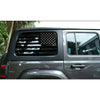 Jeep Wrangler JL 4-Door 2 x Rear Window Flag Stickers (2018-2020)