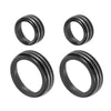 Chevy Corvette 4 x Air Conditioner Volume Tune Knob Decor Rings (2014-2019)