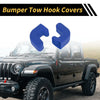 Jeep Wrangler JK JL Gladiator TJ (07-23) Blue Car Bumper Tow Hook Covers