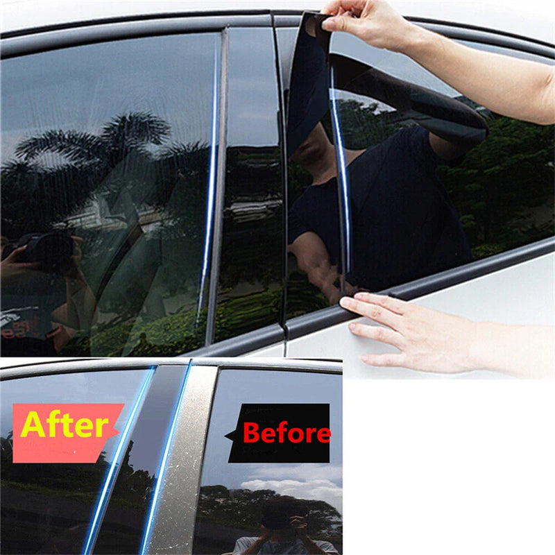 Ford F150 4 Pcs Gloss Black B Pillar Trim Covers (2015-2021)