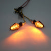 Honda Suzuki 8MM Motorcycle Turn Signal Light Mini Indicator Amber Lamp