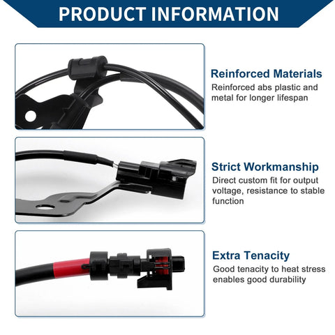 KIA SORENTO 2WD ABS Wheel Speed Sensor (2003-2009)
