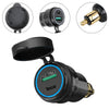 BMW Motorcycle 1x Dual USB Charger DIN Socket Adapter