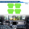 Ford Bronco (2021-2024) 4 x Pcs Air Condition Outlet Vent Trim Cover Frame Green