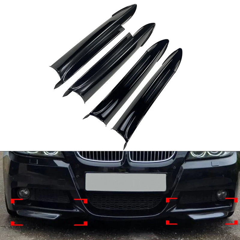 BMW 3 Series E90 E91 ABS Front Bumper Splitter Lip Canard (2005-2008)