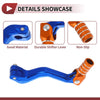 Kayo T2 Folding Gear Shifter Lever Blue Orange Silver Tone 1 Pc