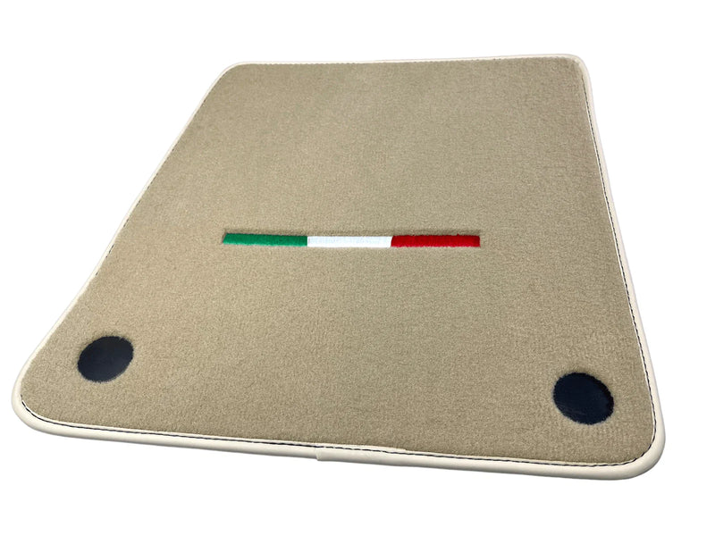 Ferrari 612 Scaglietti Beige Floor Mats (2004-2011)