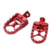 Harley Sportster Softail  - Red Pair CNC Wide Foot Pegs