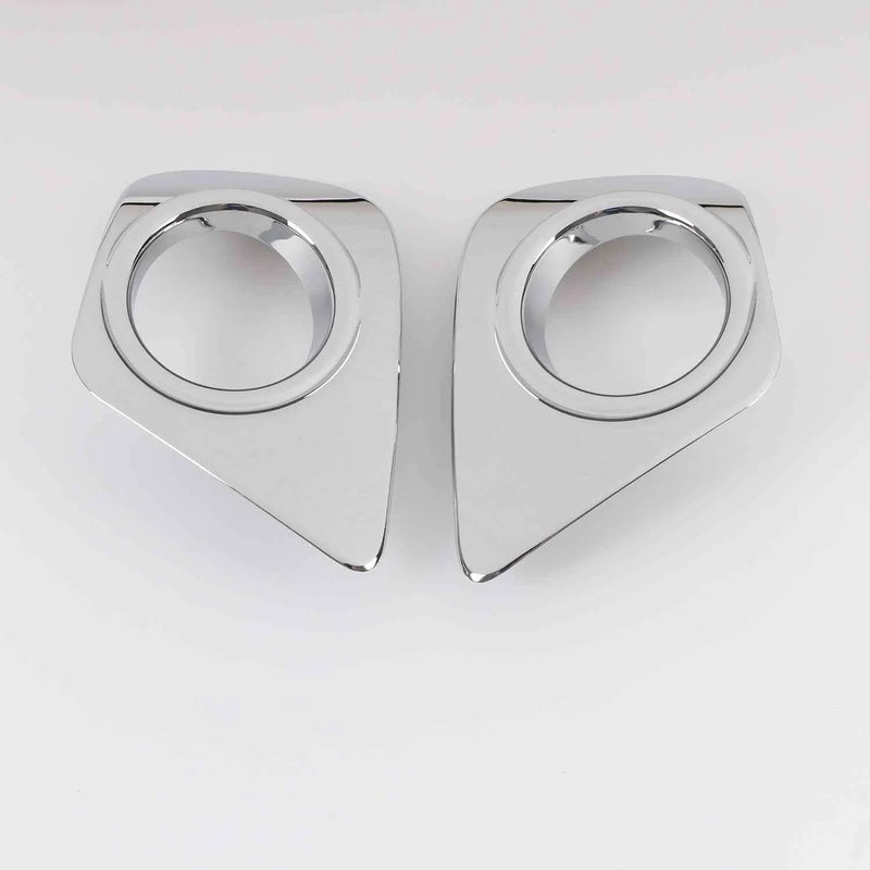 Dodge Journey (2011-2018) 2 x ABS Front Fog Light Lamp Lid Chrome Cover Trim