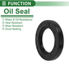 Universal Oil Seal / 45x72x10mm / Rotary Shaft Seal NBR Black