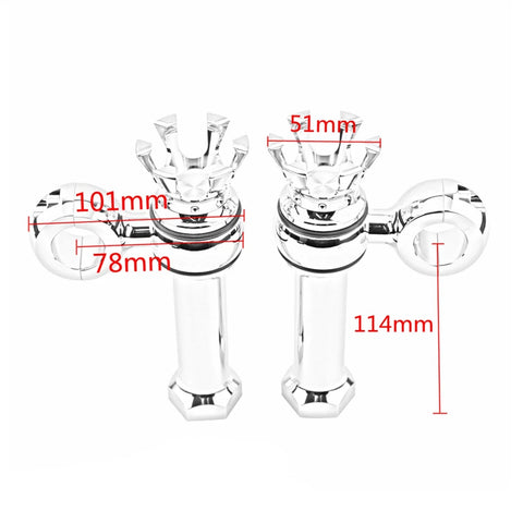 Harley Front Handle Bar Riser Clamps Kit (Universal Fit)