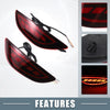 Hyundai Accent Rear Bumper Reflector LED Fog Brake Turn Signal Light (2012-2017)