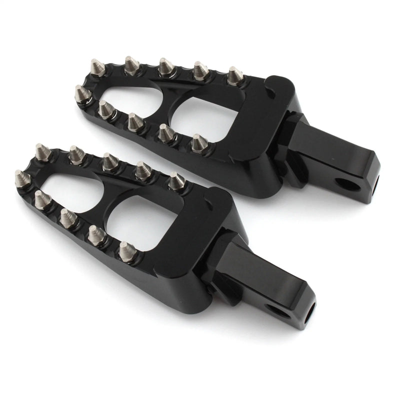 BMW R18 Classic Wide Black Driver Footpegs Footrest Kit (2020 - )