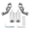 Harley Sportster Chrome 1-1/4" Adjustable Highway Short Mount Foot Pegs (2004-2023)