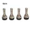 Tires Chrome Metal Tubeless Bolt-On Valve Stem 4 x