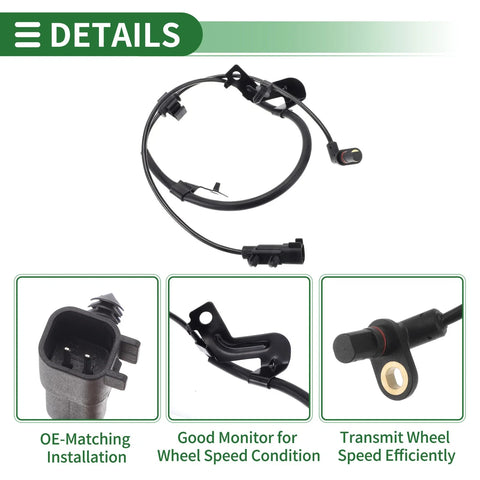 Dodge Journey Right Rear 1 x ABS Wheel Speed Sensor