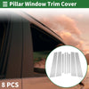 BMW X3 Silver Tone 8 Pcs Door Pillar Window Trim (2011-2017)