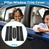Ford Ranger (2023-2024) Black 6 x Door Pillar Window Trim