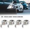 Toyota Lexus 4 x Silver Tone Bumper Parking Sensor Retainers (2001-2023)