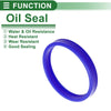 Oil Seal / 80x90x12mm / Seal Ring Rotary Shaft Seal TPU Blue 5 Pcs