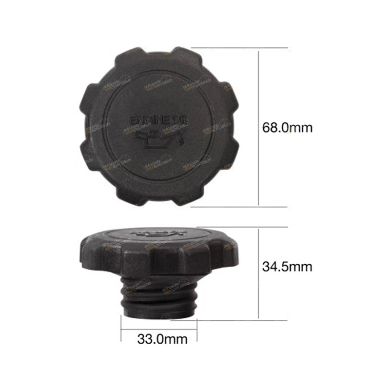 Hilux LN167R LN172R Engine Oil Filler Cap 5L 3.0L 4cyl (1997–2000)